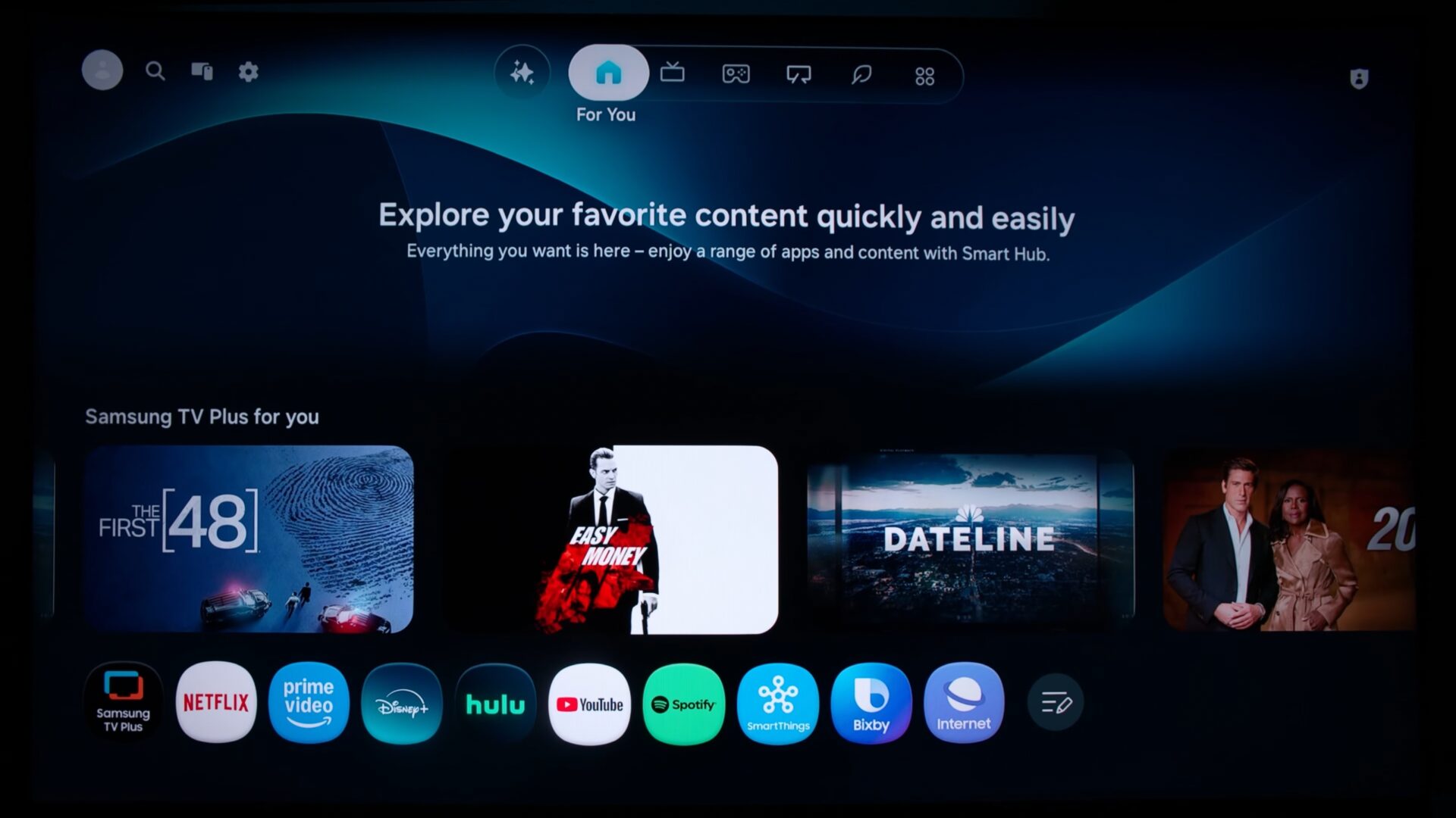Samsung R85H micro RGB TV software