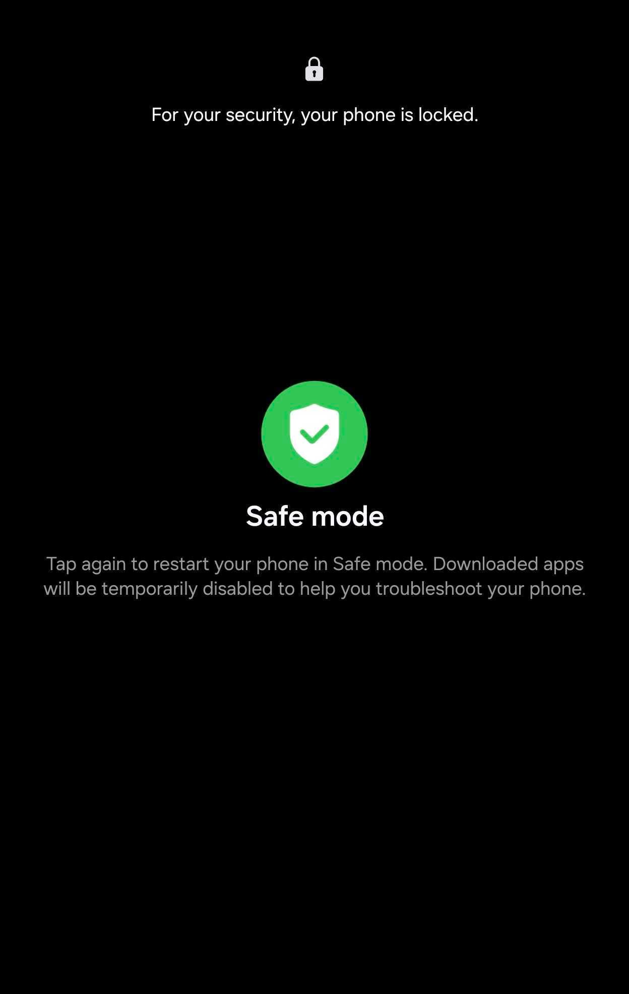 One UI 9.0 Safe mode