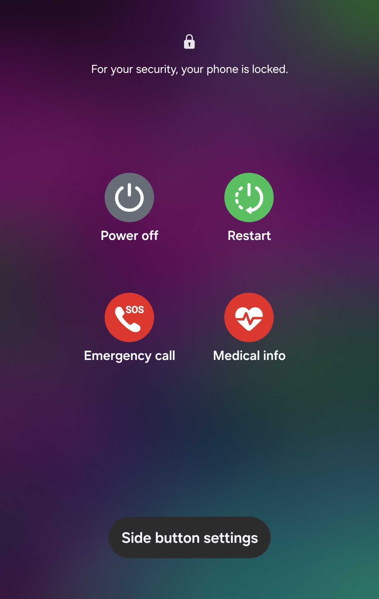 One UI 9.0 Power Menu